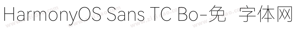 HarmonyOS Sans TC Bo字体转换